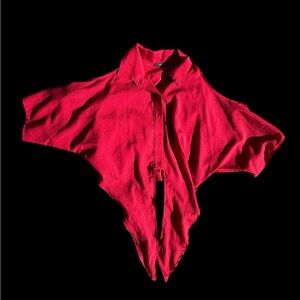 ✨ Red Pronto U.S. A button-up blouse ✨